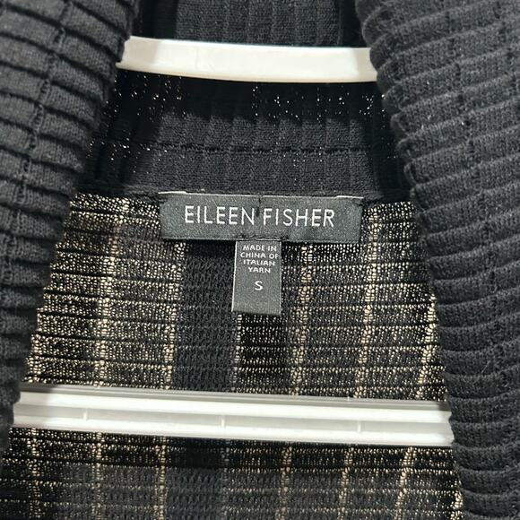 Eileen fisher cotton lightweight high neck cardigan women’s size small - Picture 3 of 7